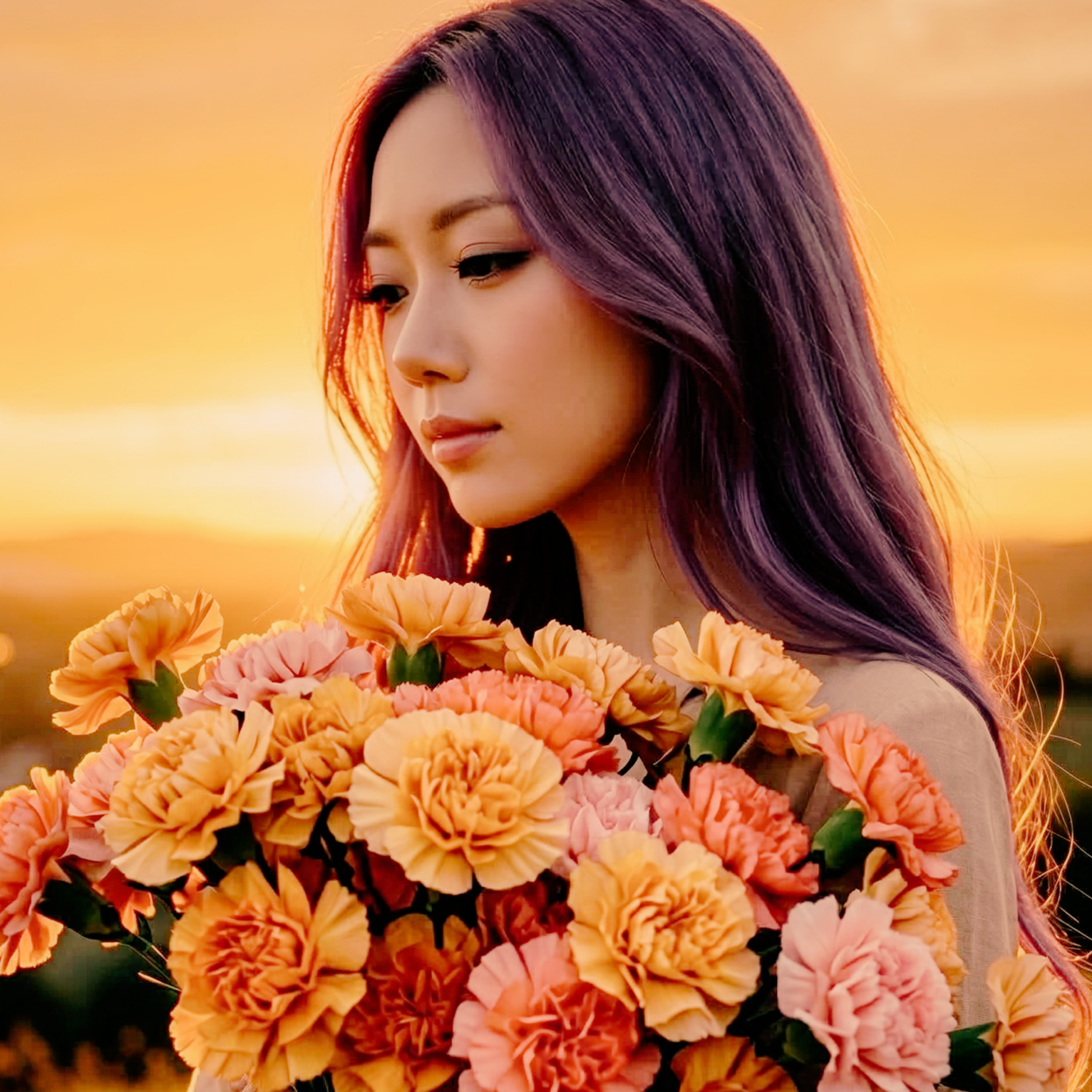 Orange Carnation ~夕焼けの花~